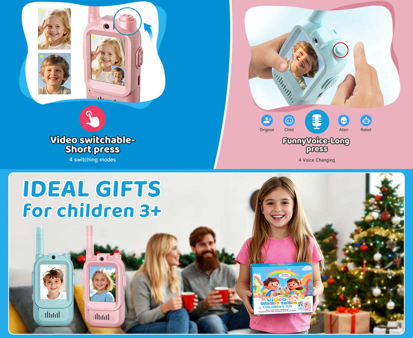 Kids Video Walkie Talkies (2 Pack)