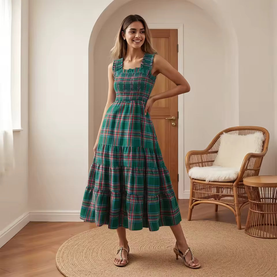 The Viral Christmas Plaid Dress